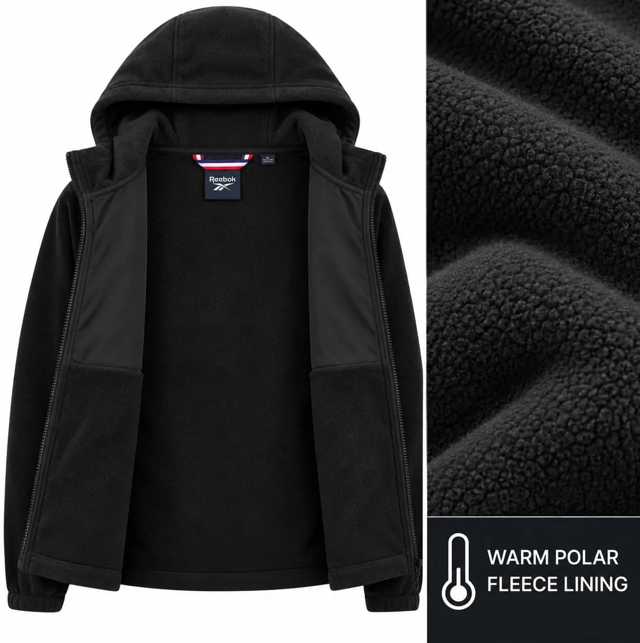 Chaqueta Reebok para mujer con capucha — imagen 5