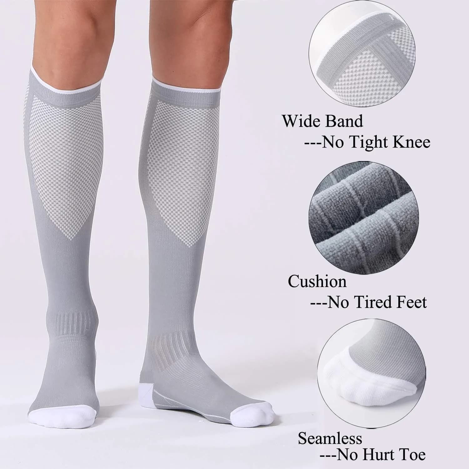 FITRELL 3 pares de calcetines de compresión para mujeres y hombres — imagen 5