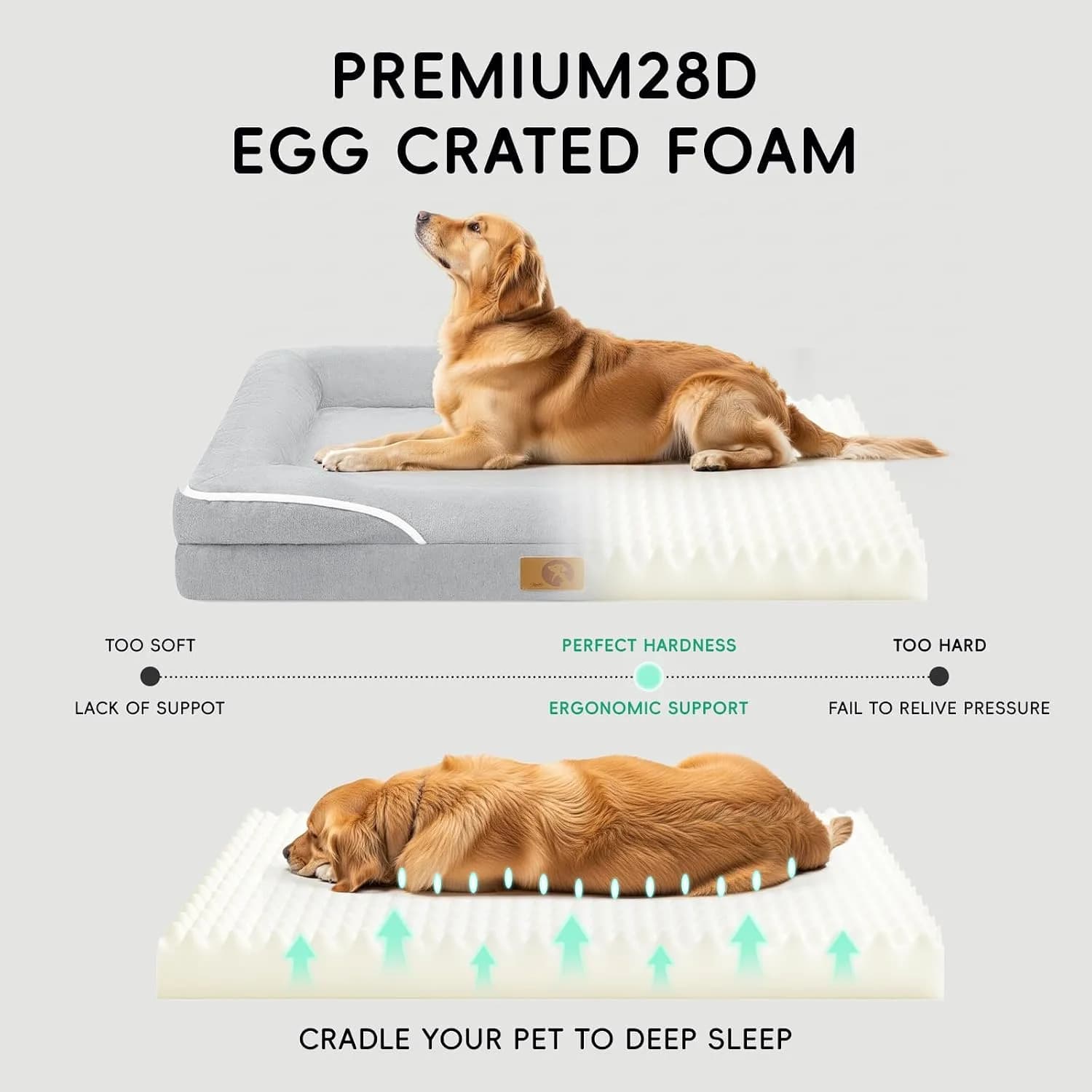 Cama Ortopédica Perros Grandes 107 x 76 cm Viscoelástica — imagen 4