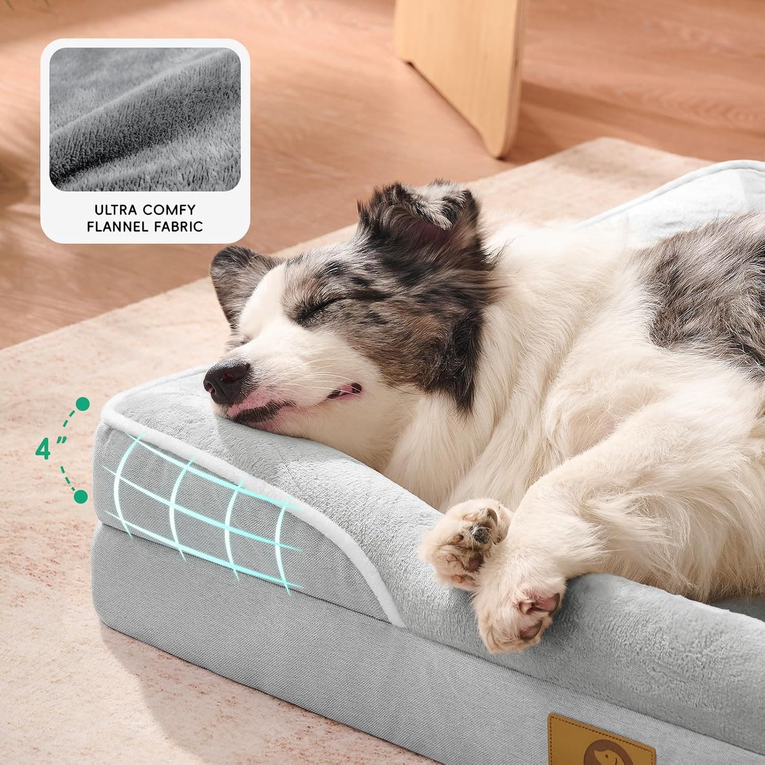 Cama Ortopédica Perros Grandes 107 x 76 cm Viscoelástica — imagen 5