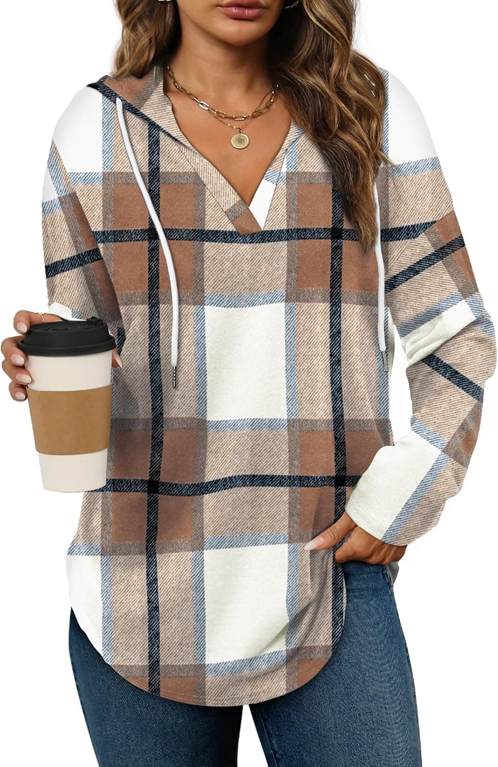 Bofell Sudadera de manga larga para mujer — imagen 1