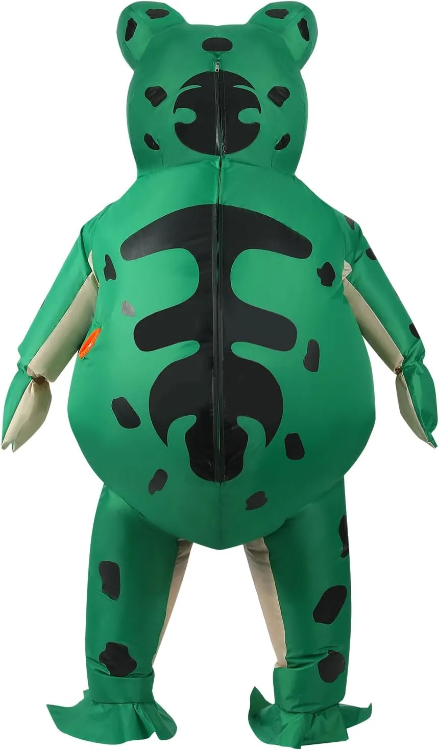 Disfraz inflable de rana verde para adultos, traje completo con bomba de aire incluida — imagen 4