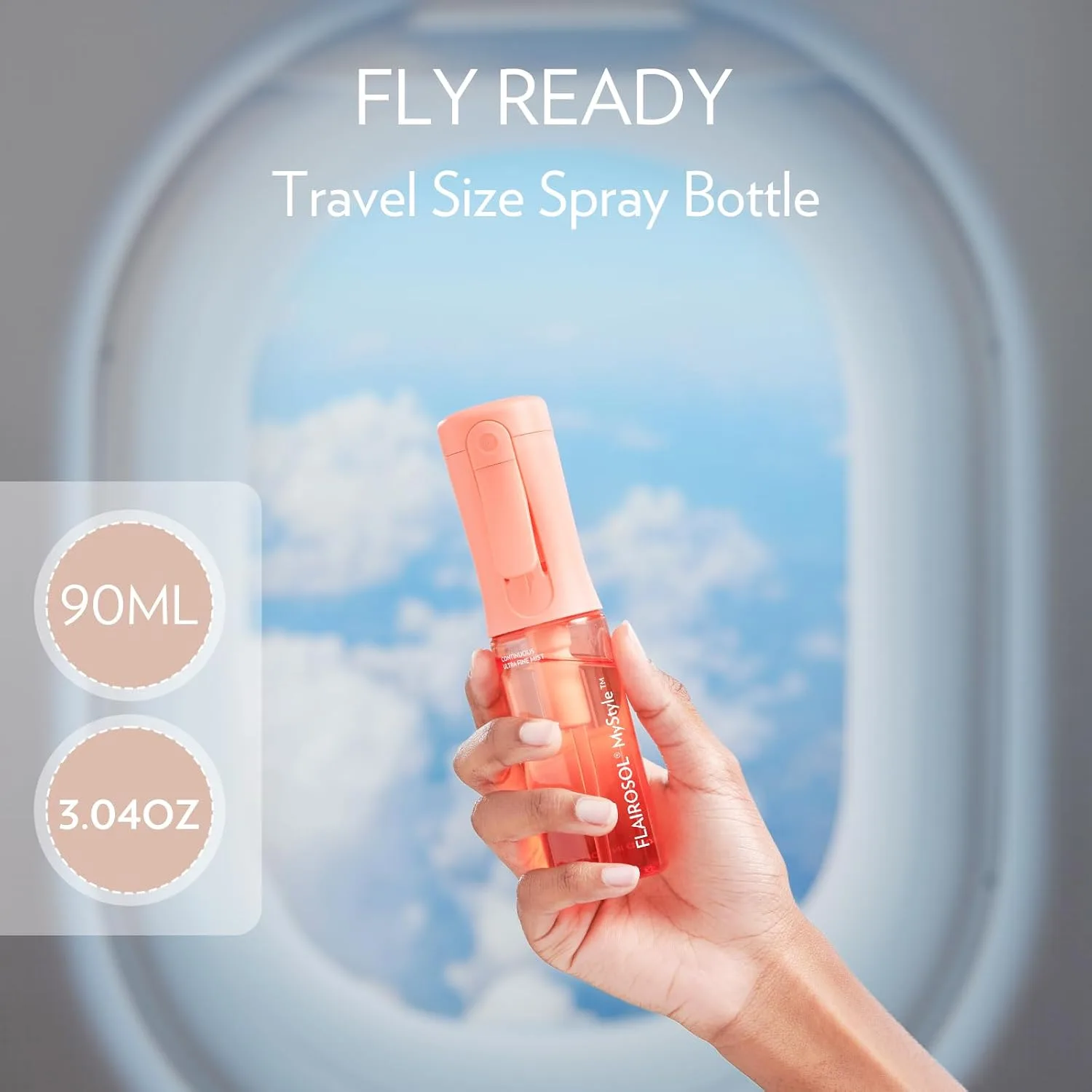 FLAIROSOL MyStyle - Botella de spray continuo de viaje, paquete de 3 — imagen 2