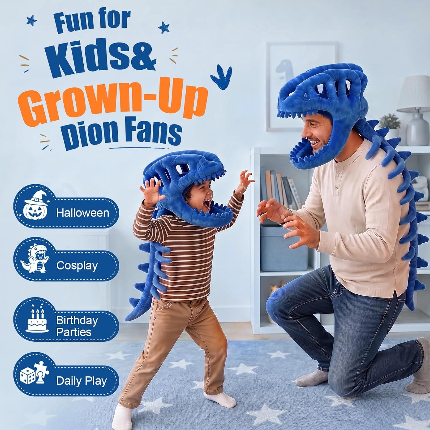 Disfraz de esqueleto de dinosaurio para niños, disfraz de — imagen 4
