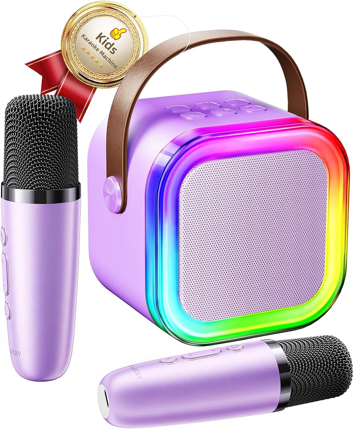 Kinglucky - Mini máquina de karaoke para niños, el mejor regalo de cumpleaños para niñas de 3 a 12 años, accesorios para… — imagen 1